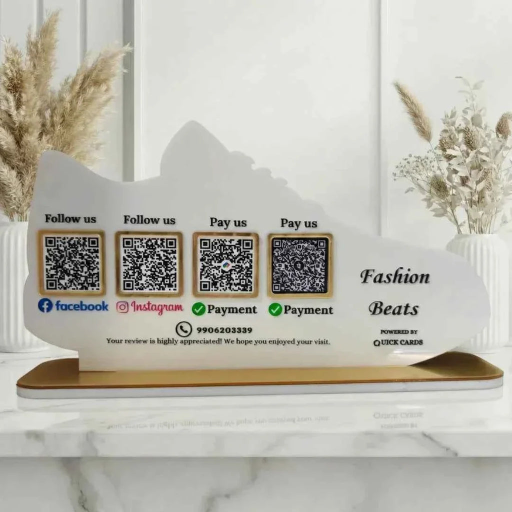 Shoes Shape 4 QR Standee