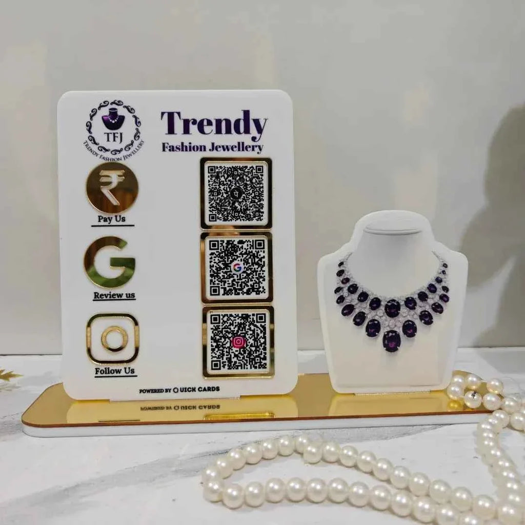 jewelry 3 QR Standee