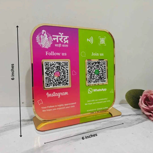 2 QR Standee Platforms Colors