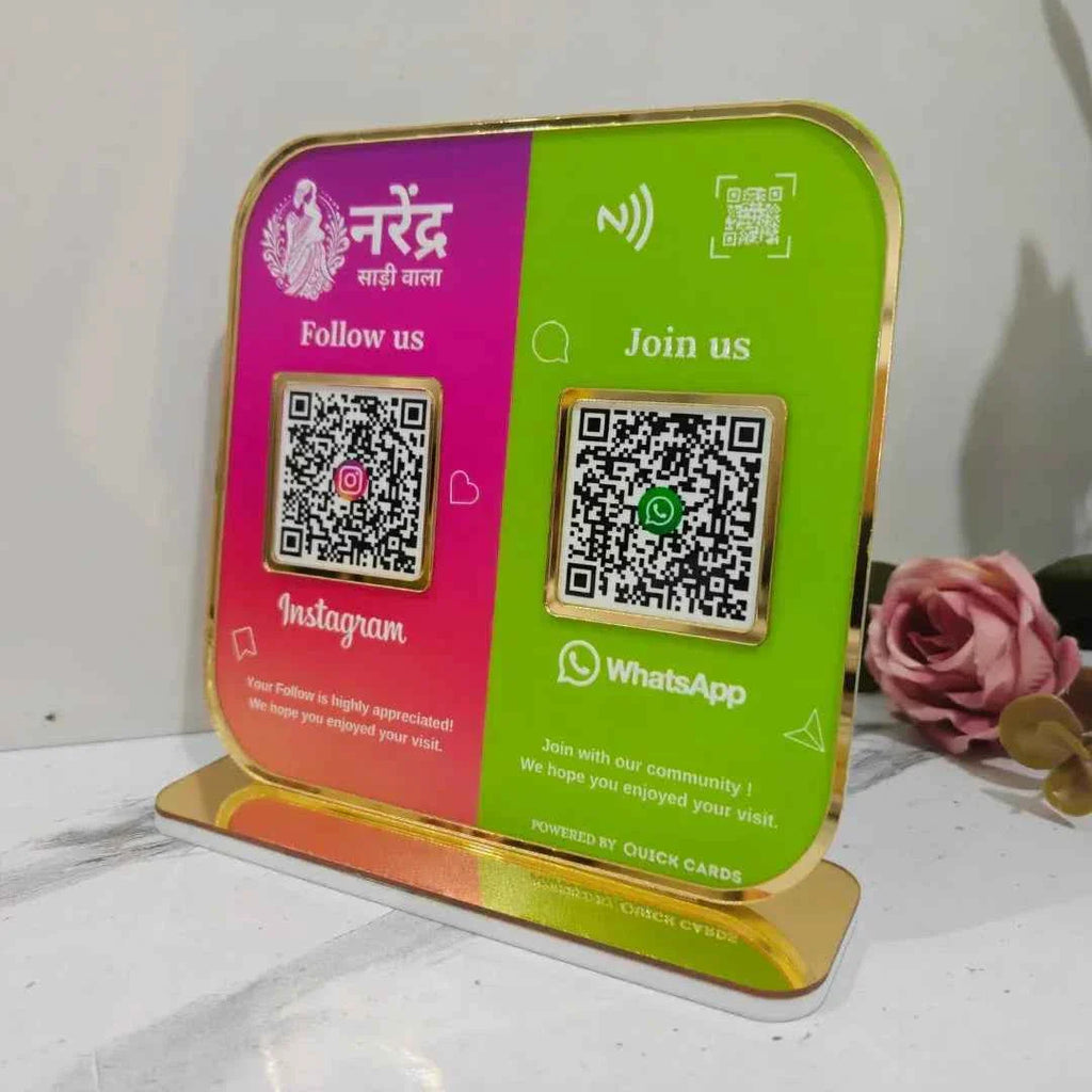 2 QR Standee Platforms Colors