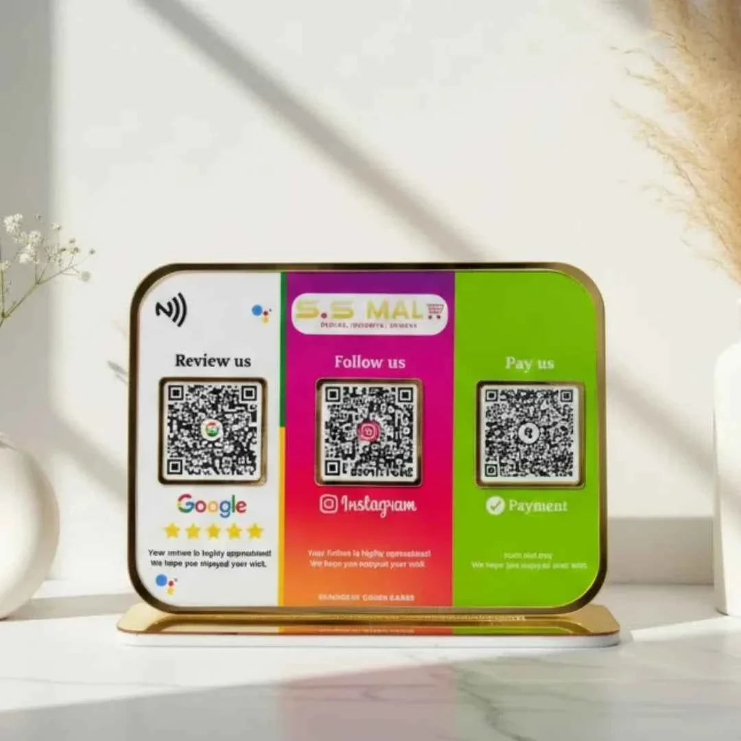 3 QR Standee Platform Colors