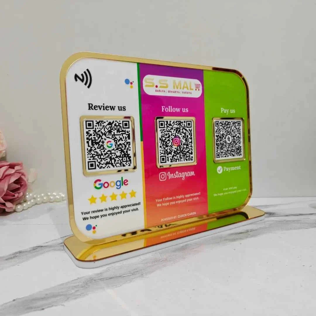 3 QR Standee Platform Colors
