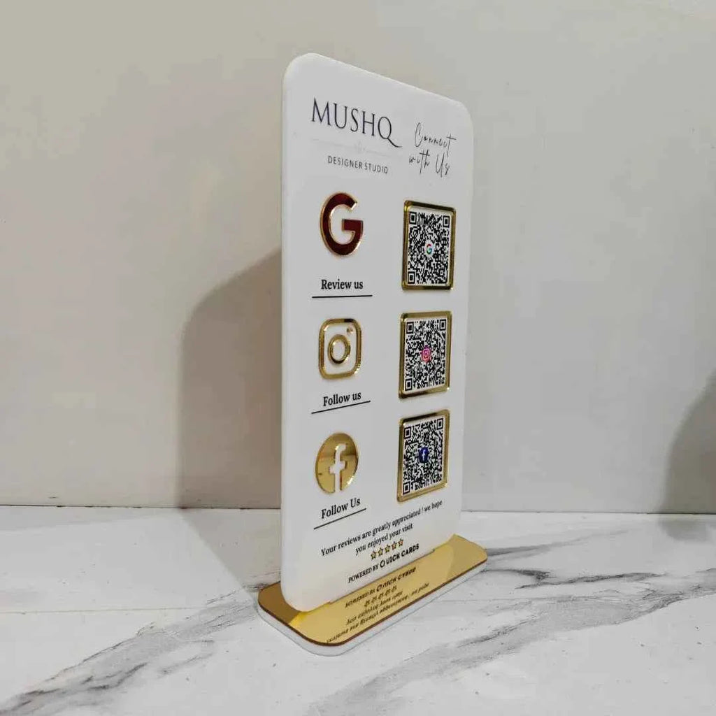 3 QR Standee vertical