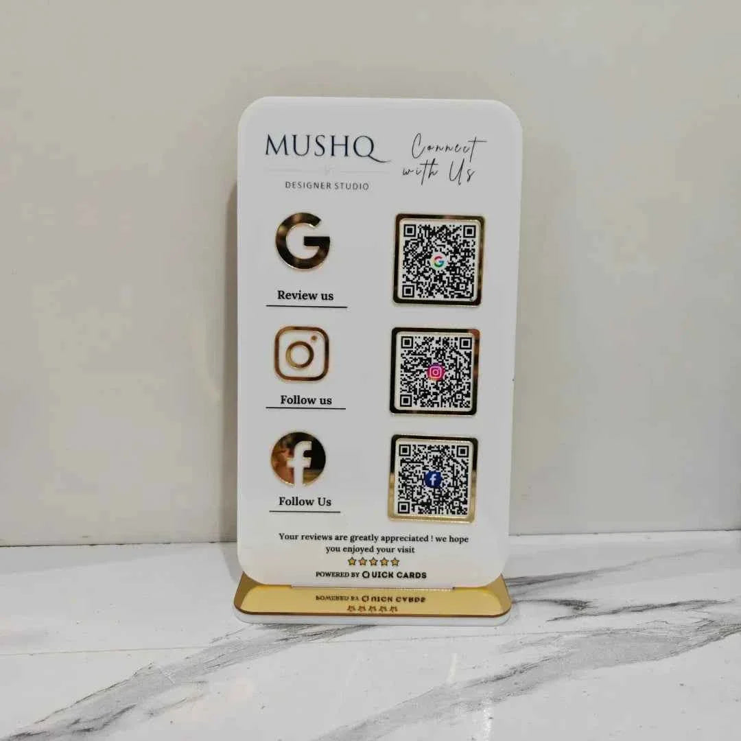 3 QR Standee vertical