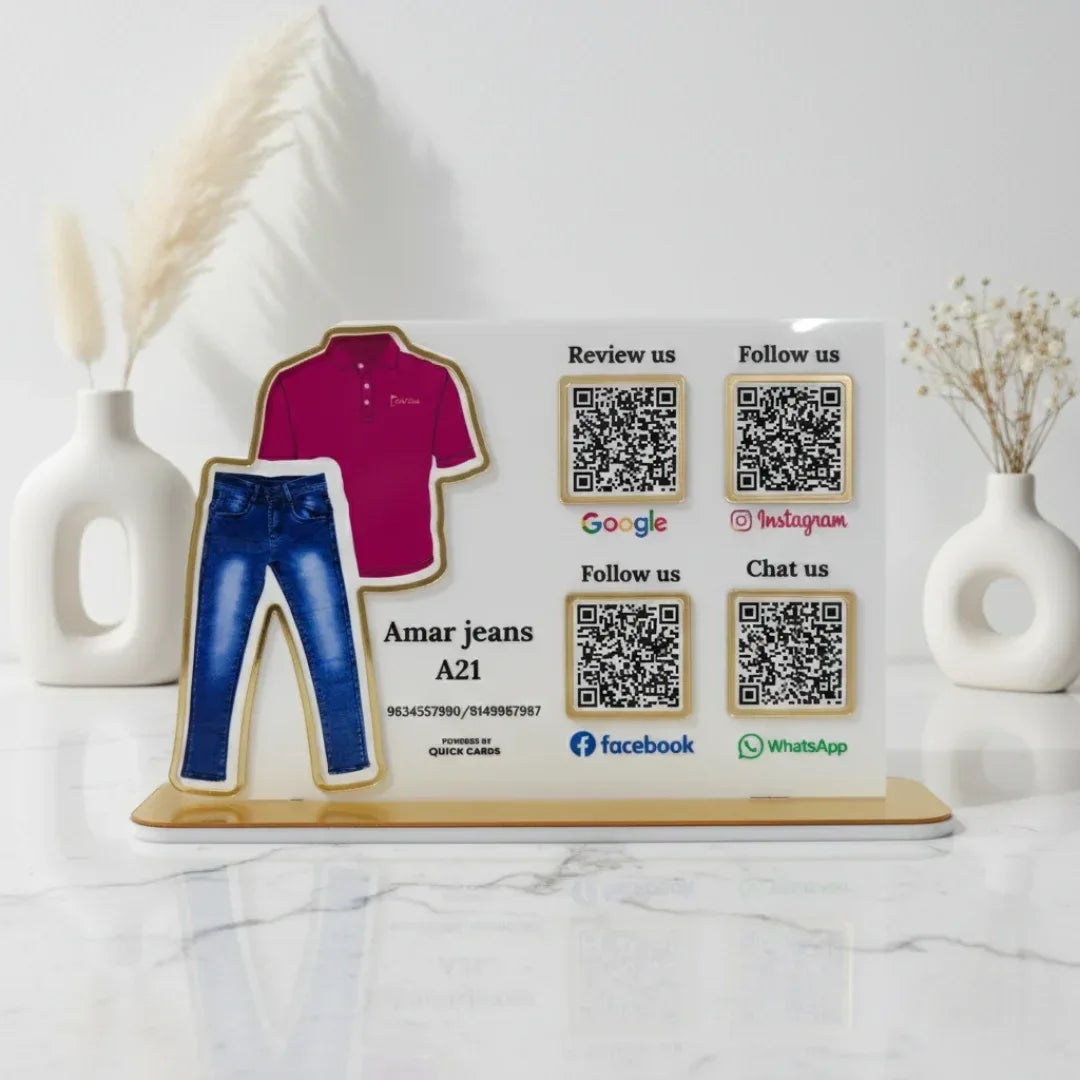 Clothing 4 QR Standee