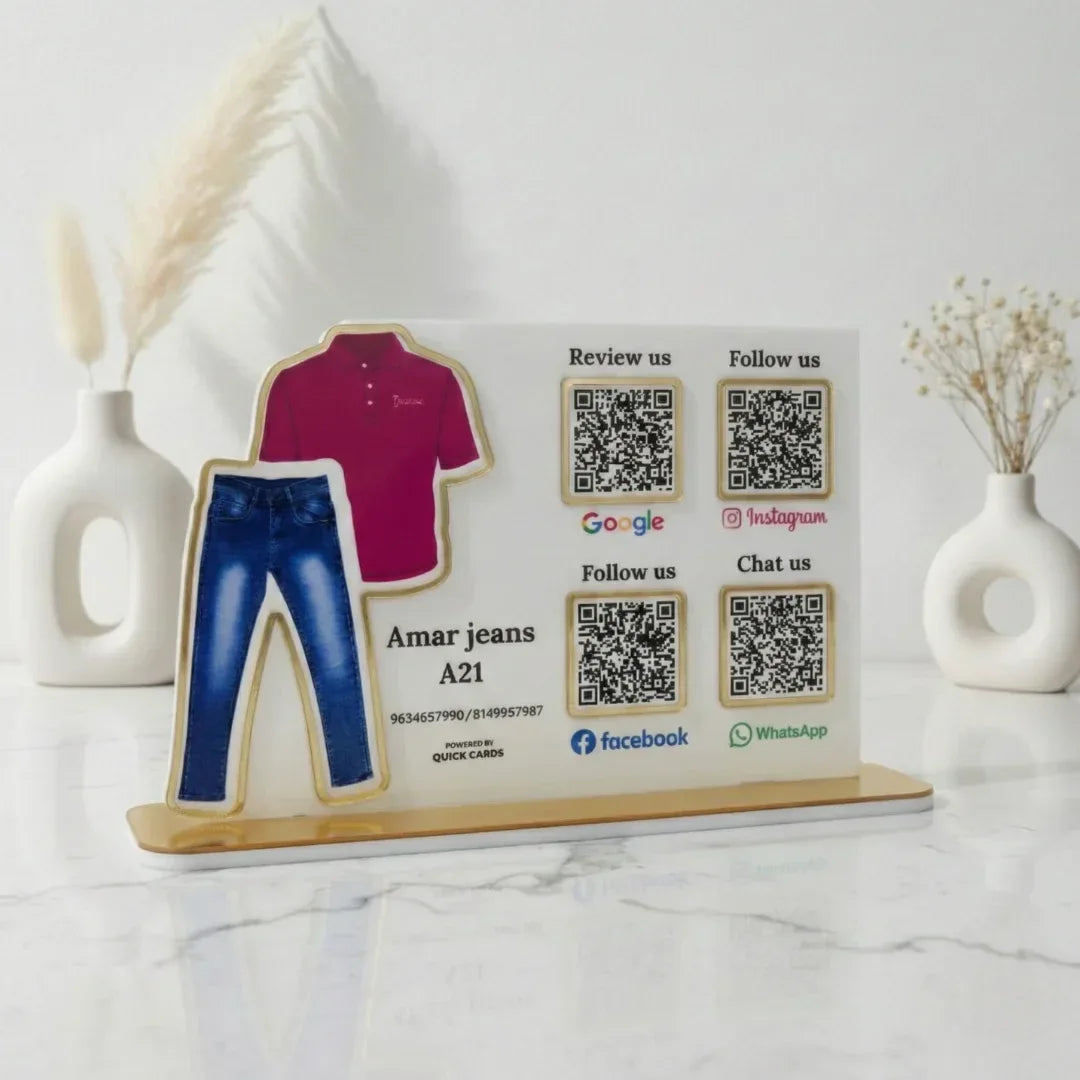 Clothing 4 QR Standee