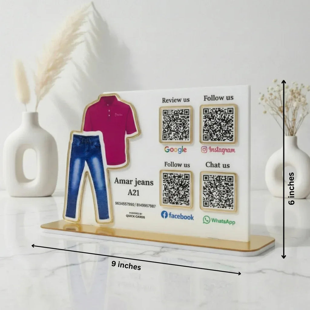 Clothing 4 QR Standee