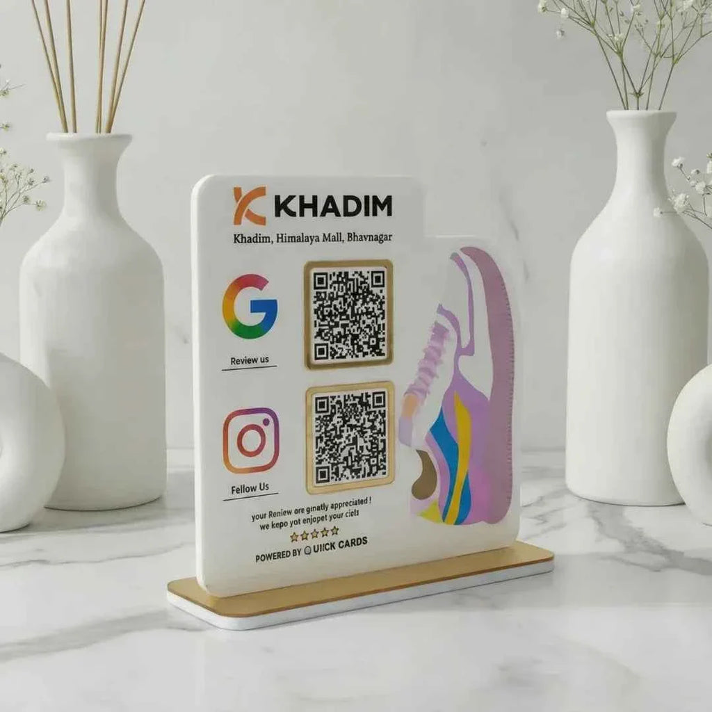 2 QR Footwear QR Standee