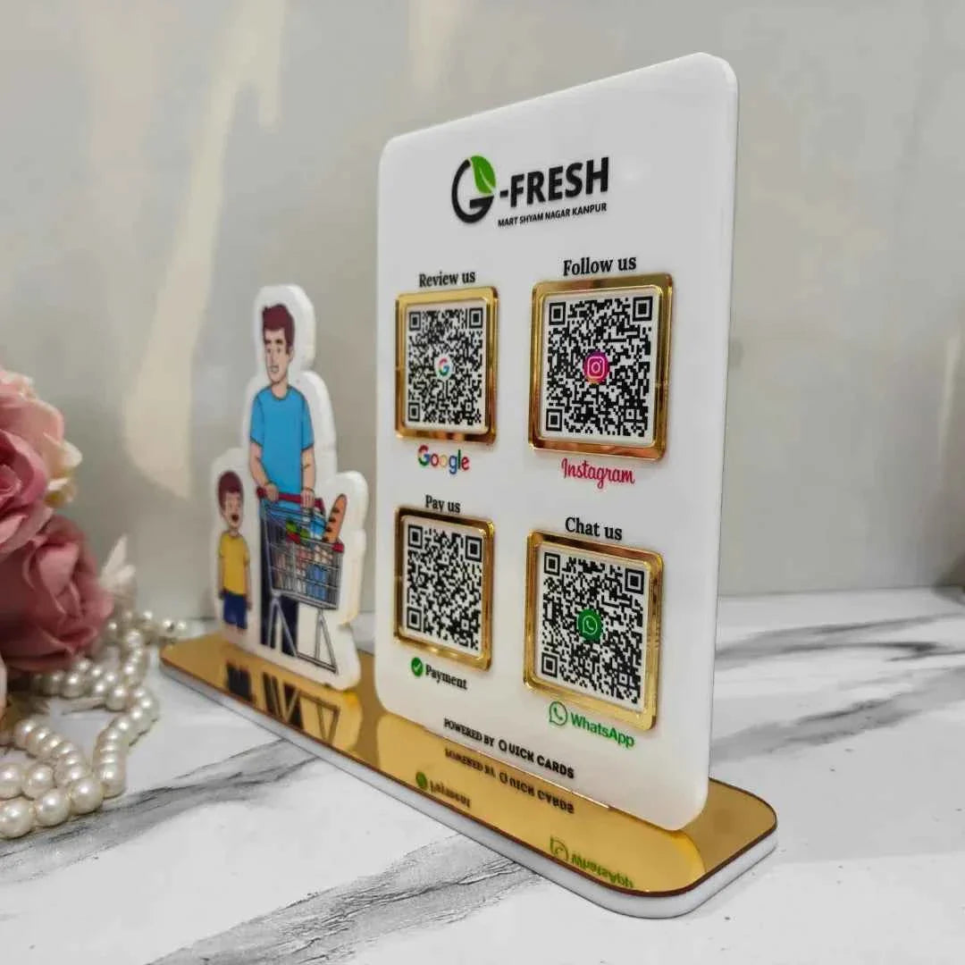 Grocery Shop 4 QR Standee