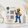 Custom Shape 2 QR Standee