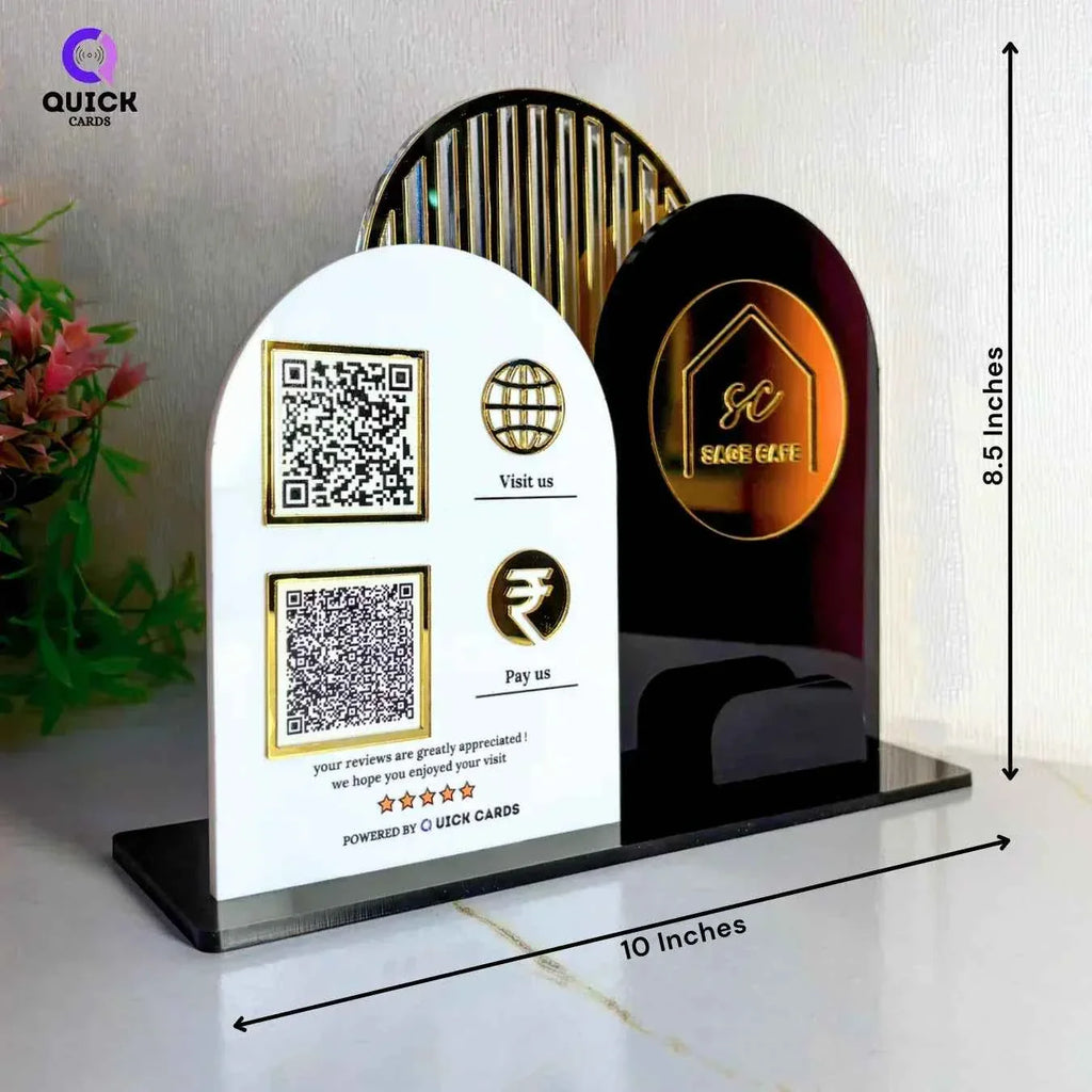 2 QR all in one Customized Premium Stand