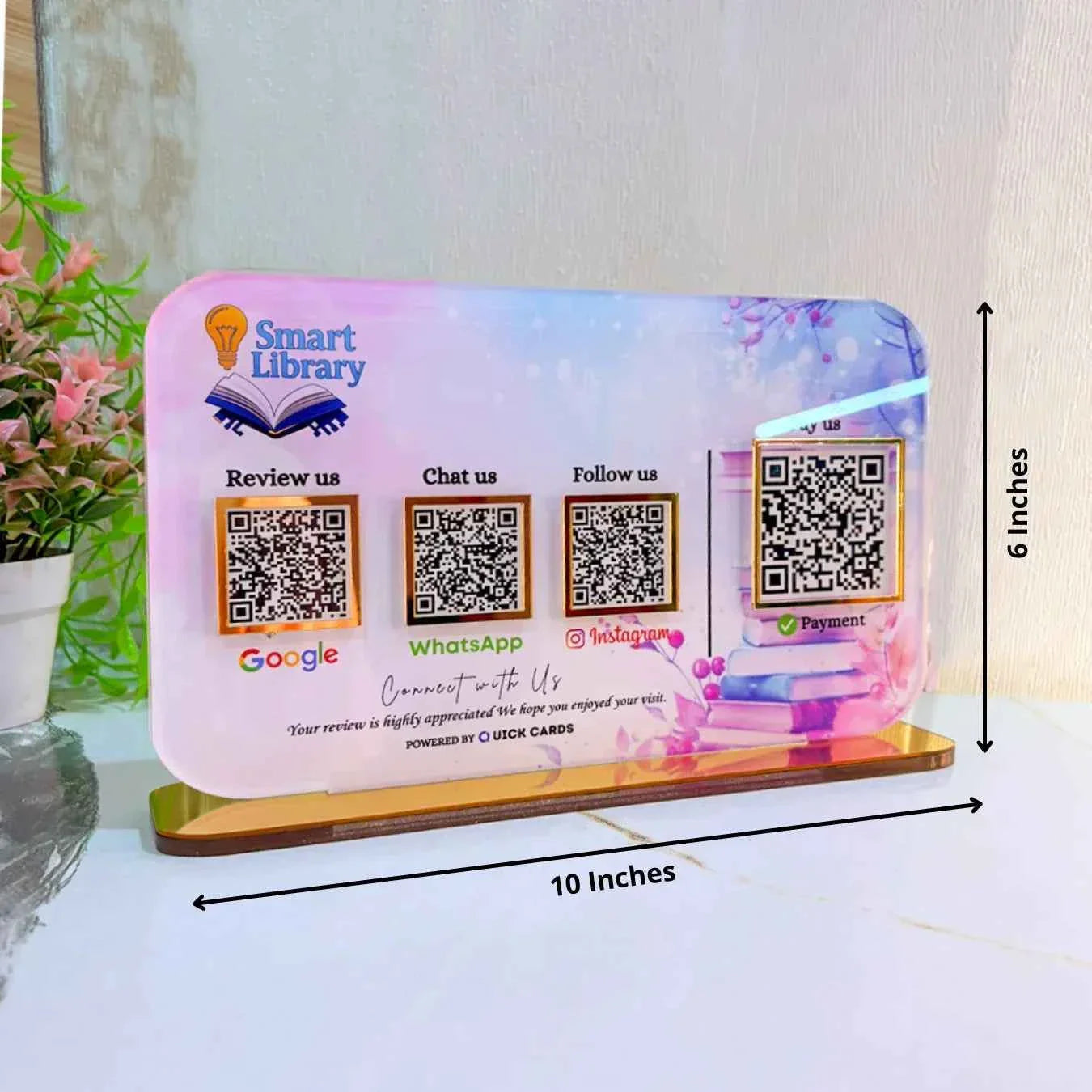 4 QR  Smart Digital Standee