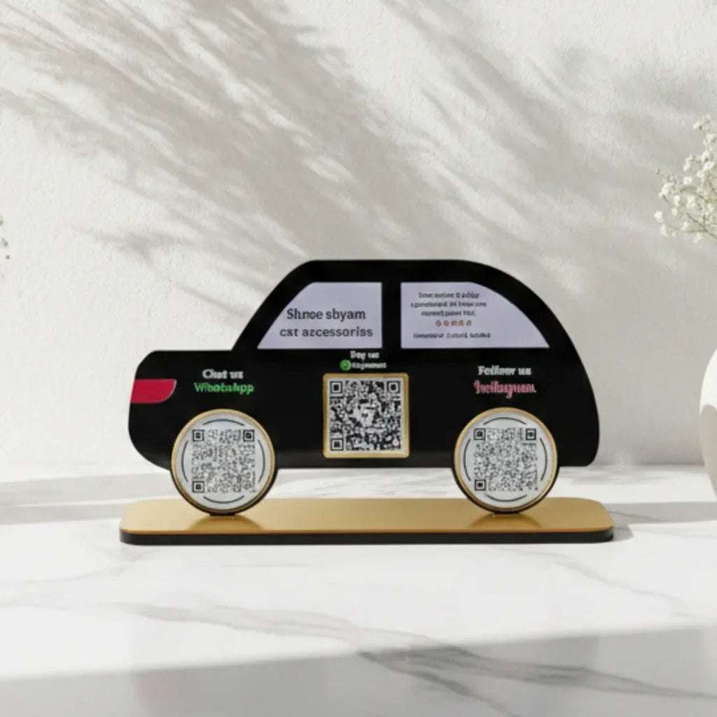 Car Shape 3 QR Standee