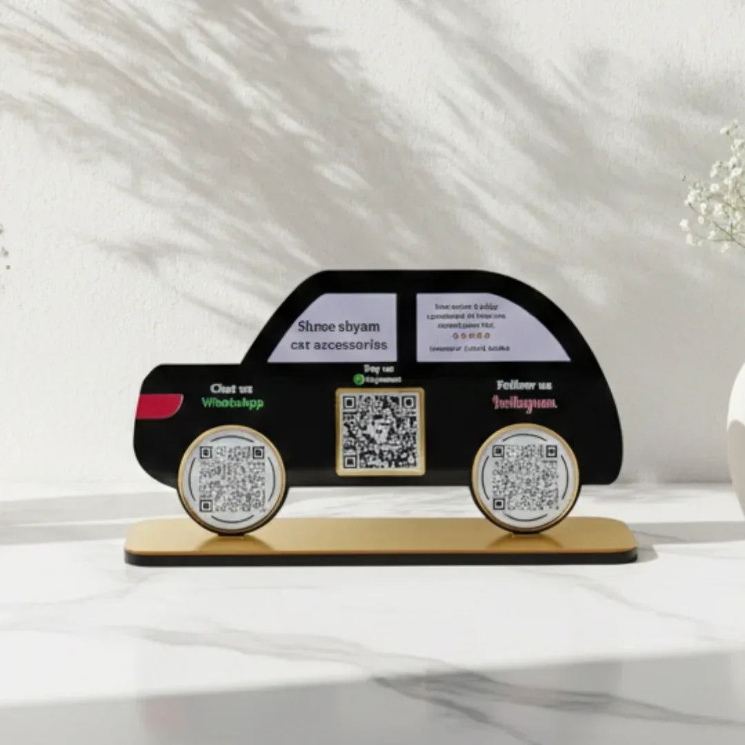 Car Shape 3 QR Standee