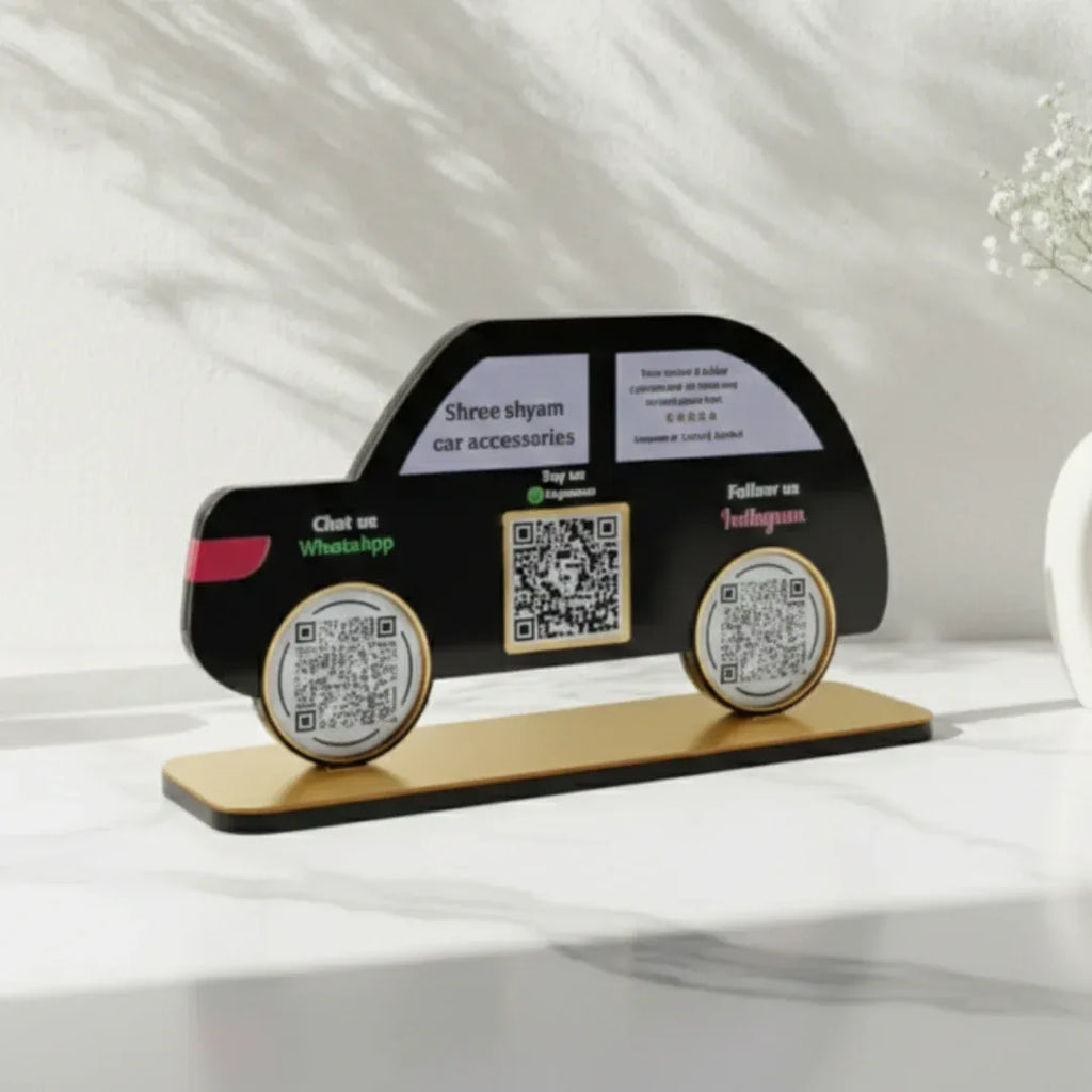 Car Shape 3 QR Standee