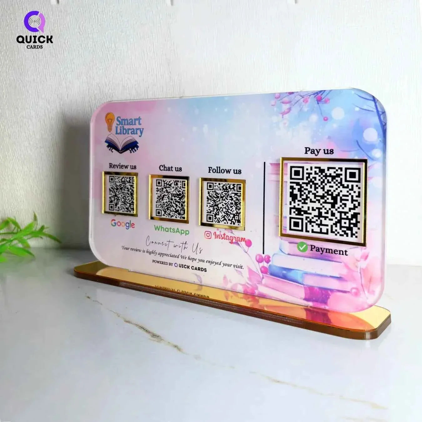 4 QR  Smart Digital Standee