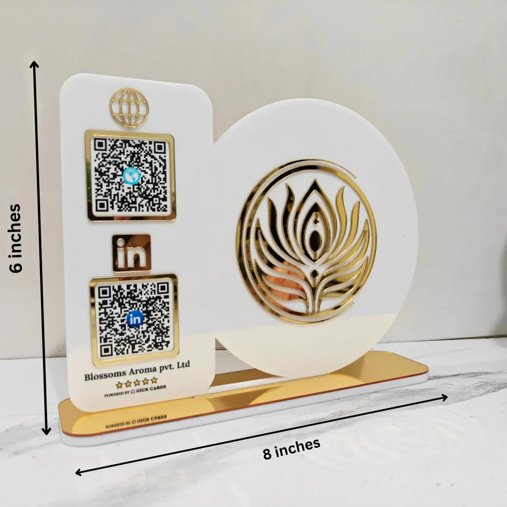 Custom Shape  2 QR Standee