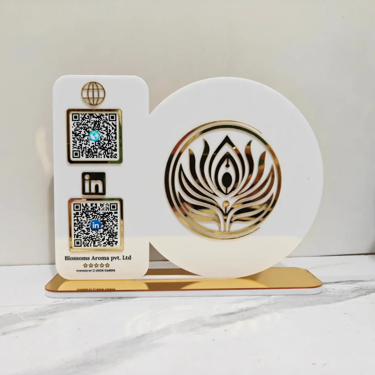 Custom Shape  2 QR Standee