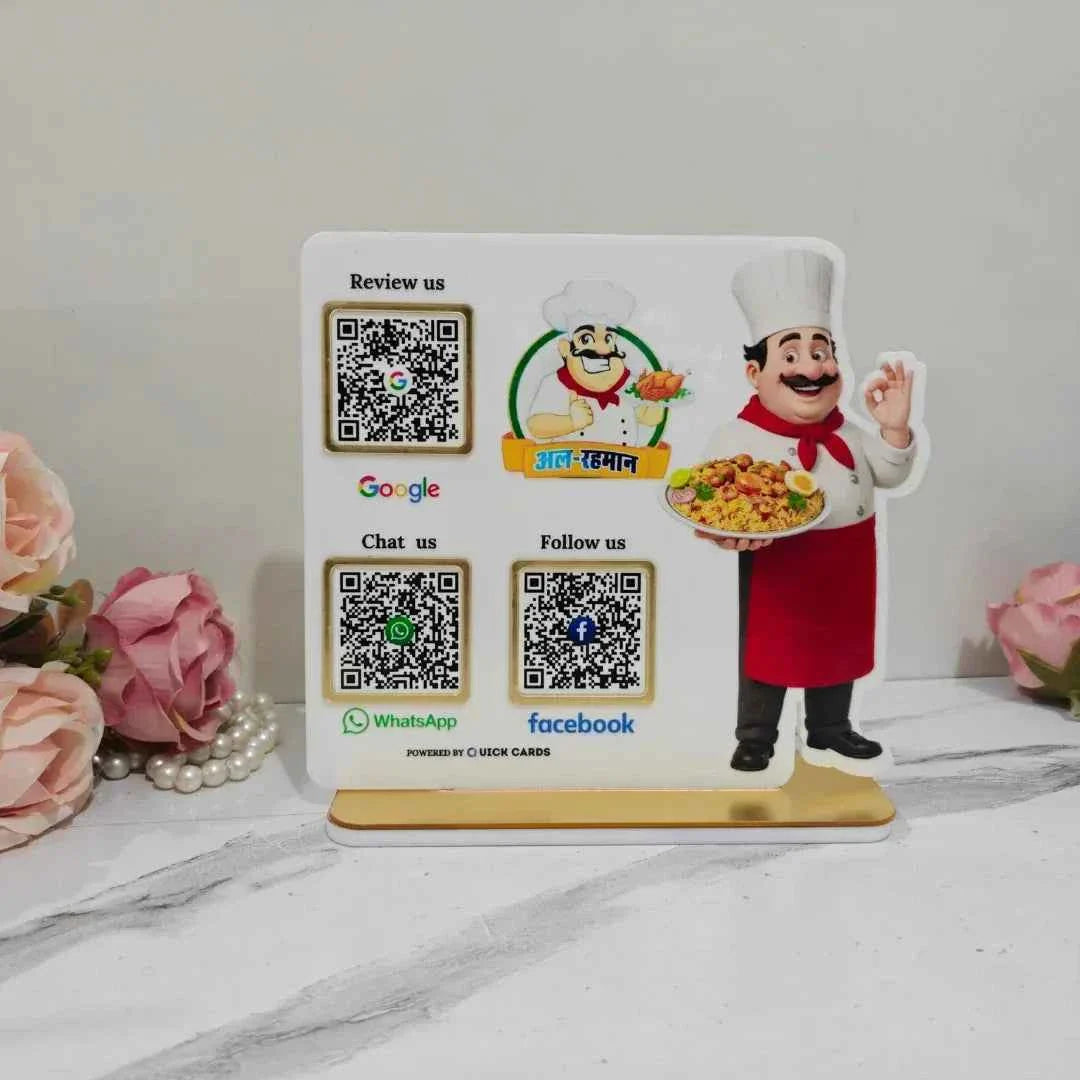 Restaurant 3 QR Standee