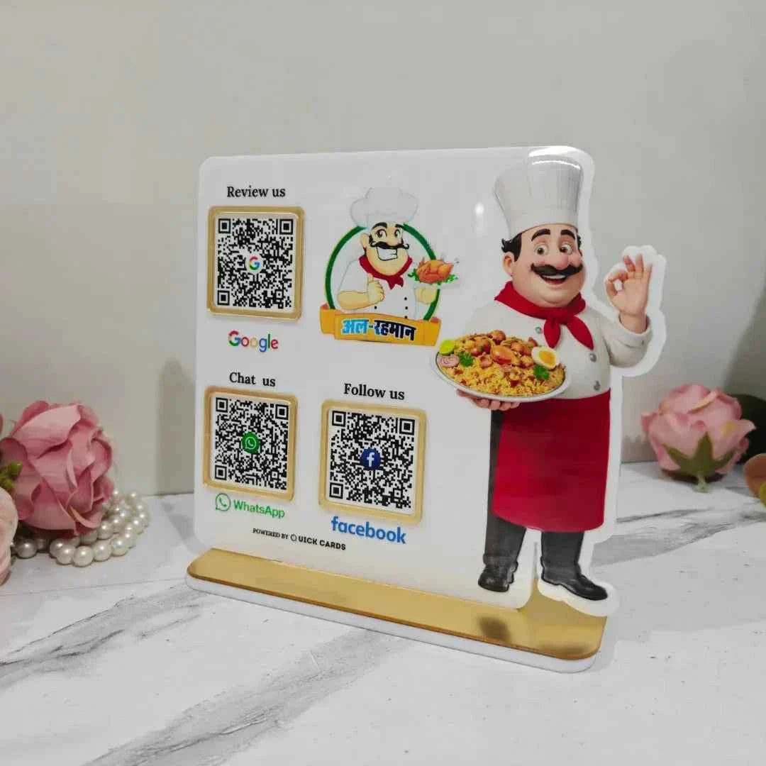 Restaurant 3 QR Standee