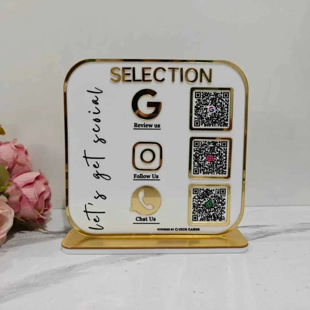 Premium 3 QR Standee