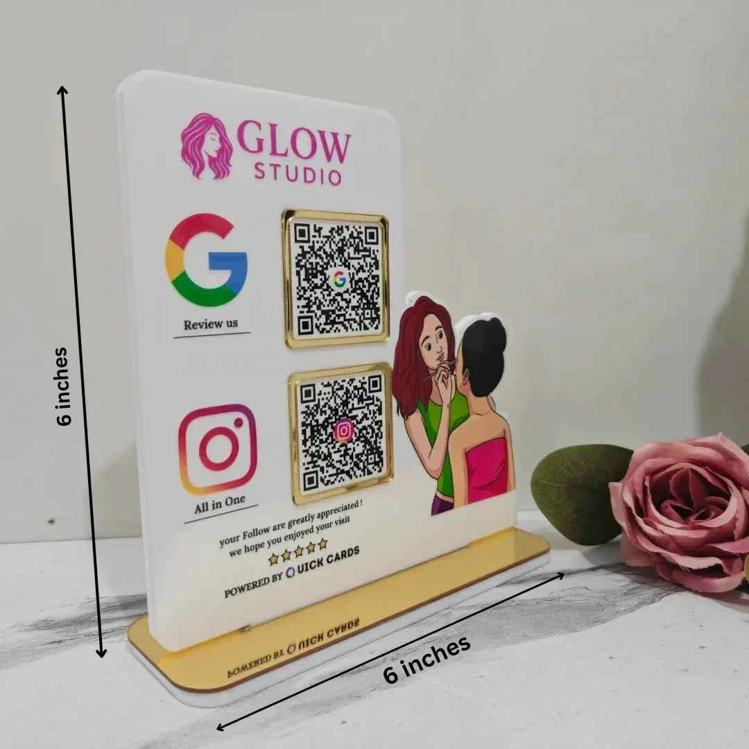 Makeup Style 2 QR Standee