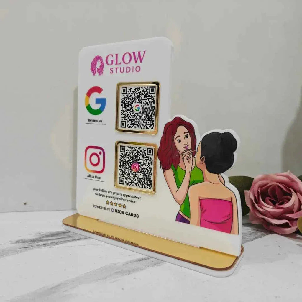 Makeup Style 2 QR Standee
