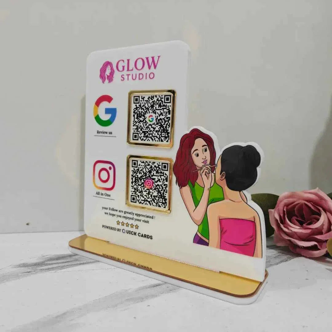 Makeup Style 2 QR Standee