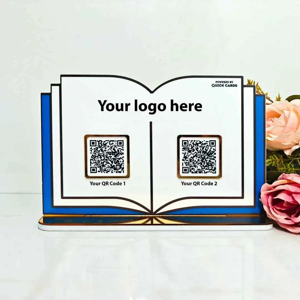 Book shape 2 QR Standee