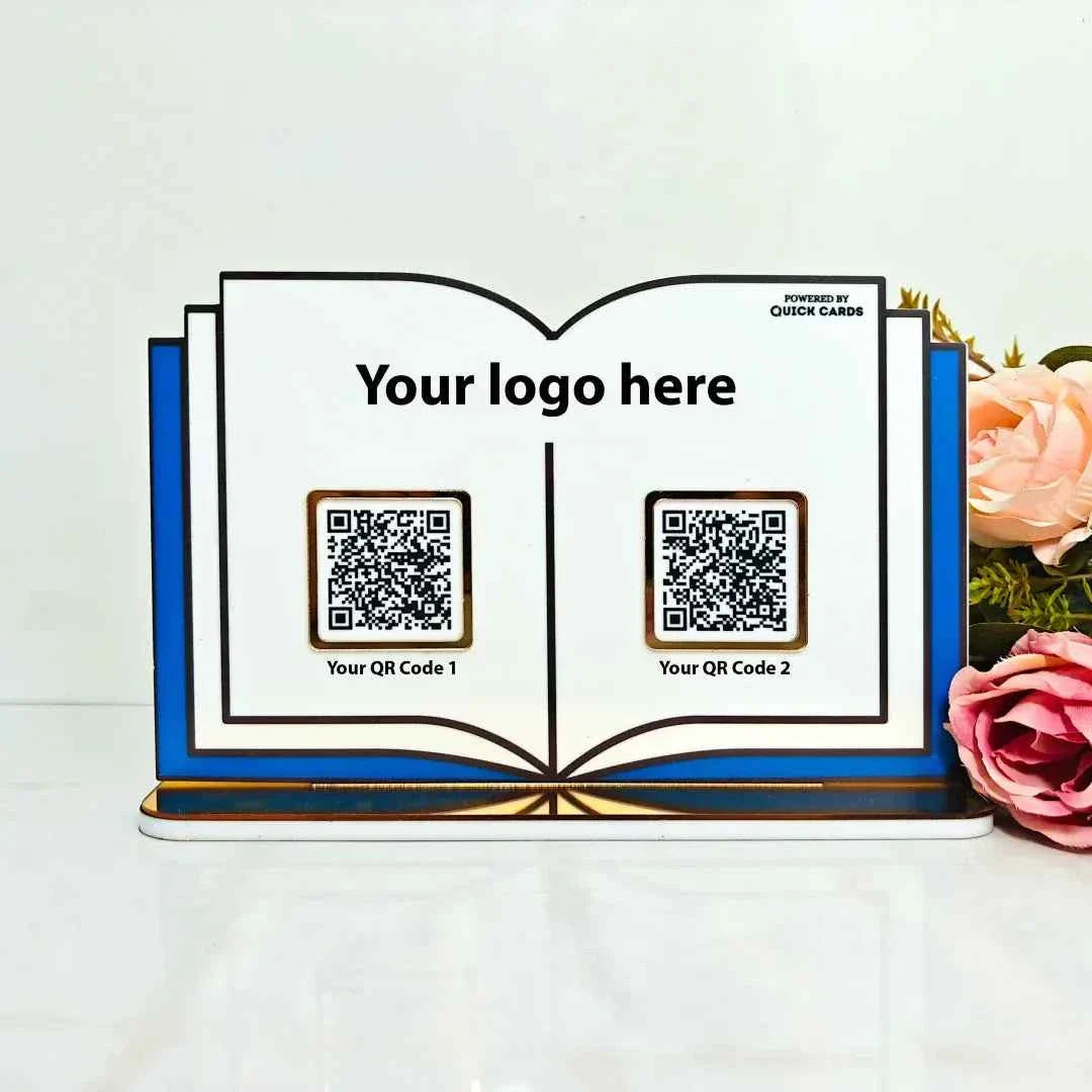 Book shape 2 QR Standee