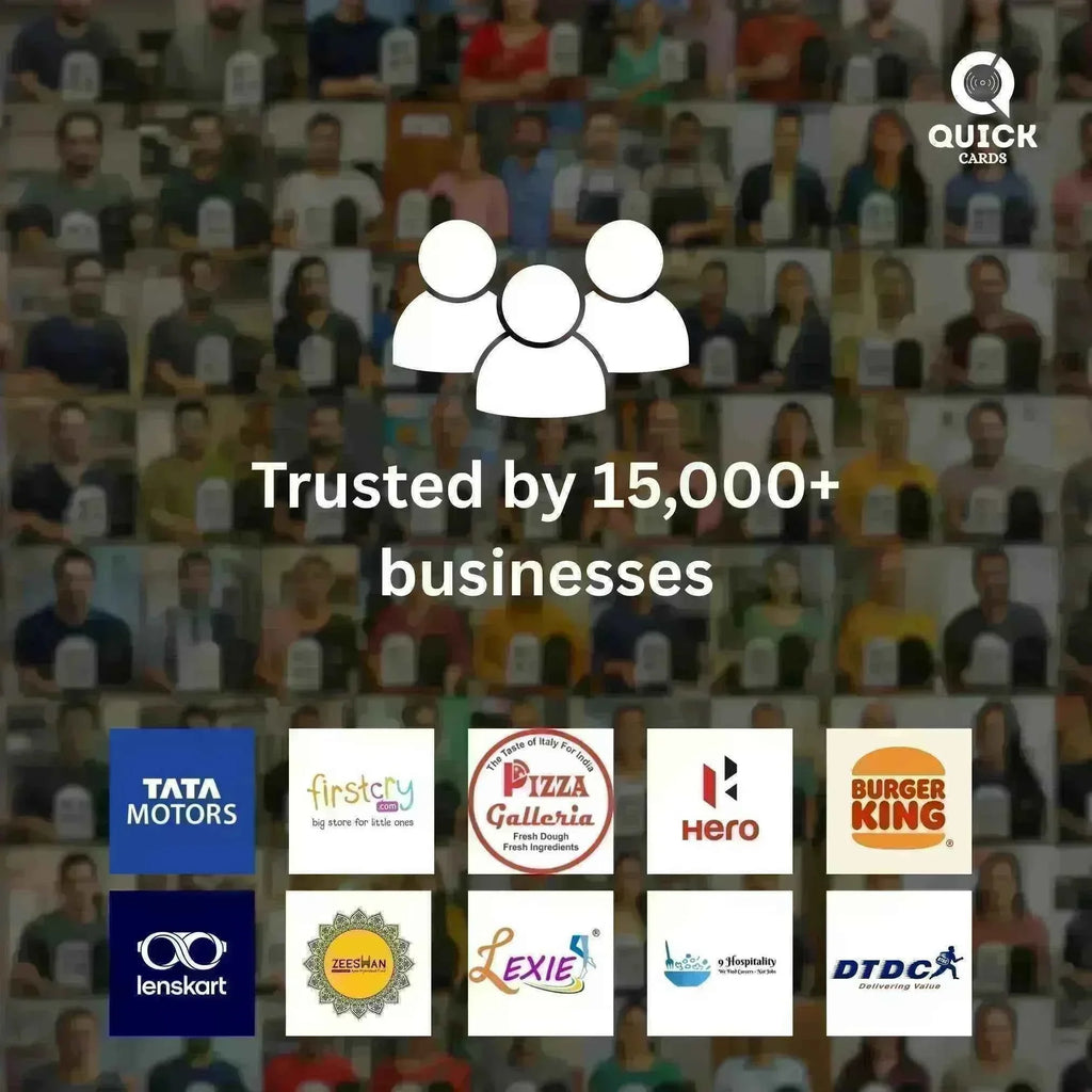 Custom Shape 4 QR Standee Black