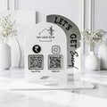Customized 2 QR Digital Standee