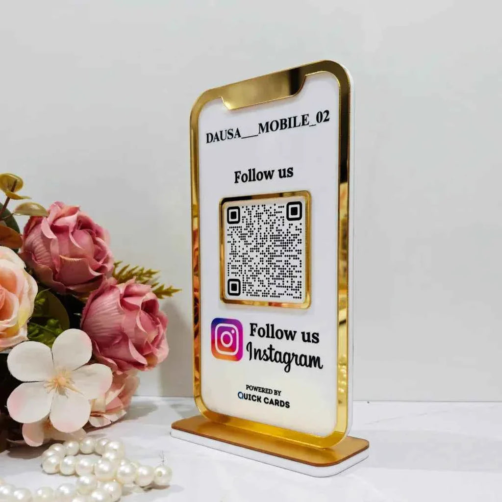 Mobile Shape 1 QR Standee