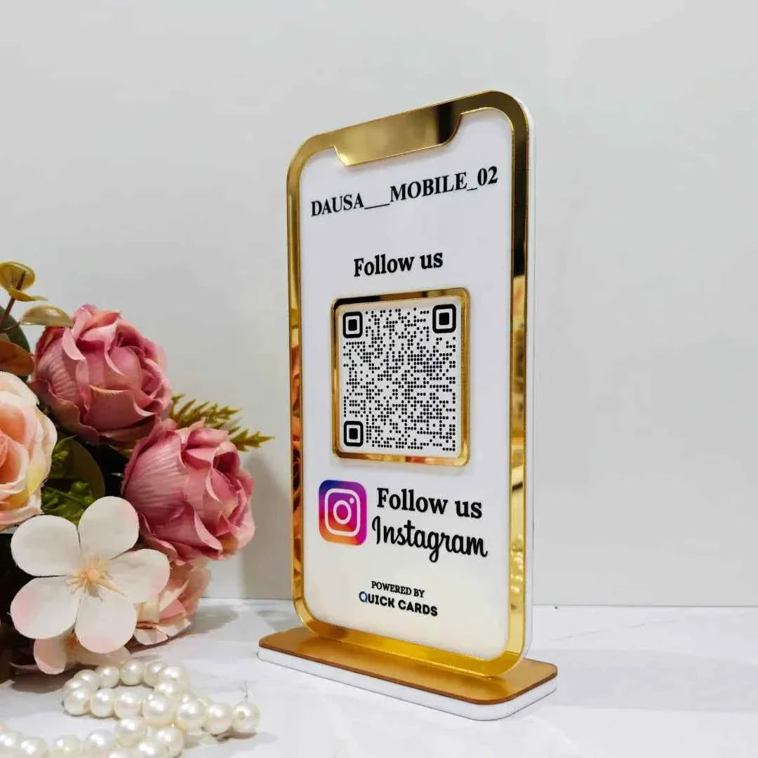 Mobile Shape 1 QR Standee