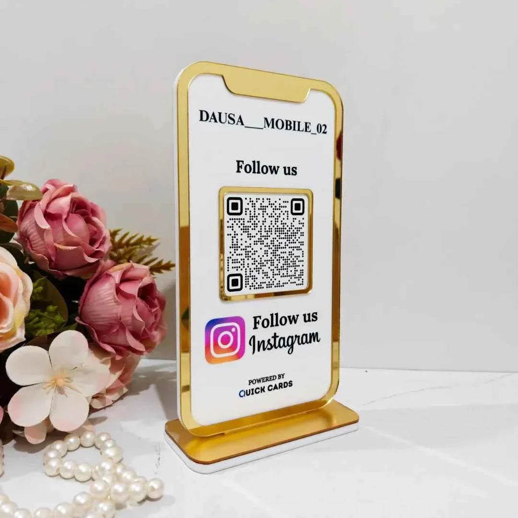 Mobile Shape 1 QR Standee
