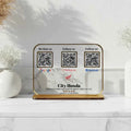 Premium 3 QR White Transparent with Golden Finish