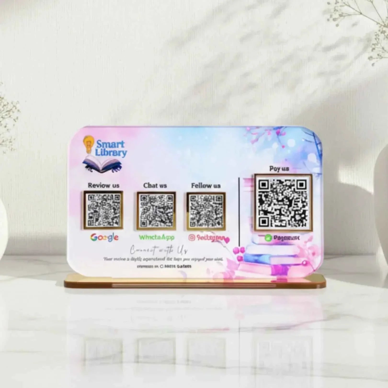 4 QR  Smart Digital Standee