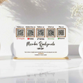 5 QR Horizontal White Digital Stand