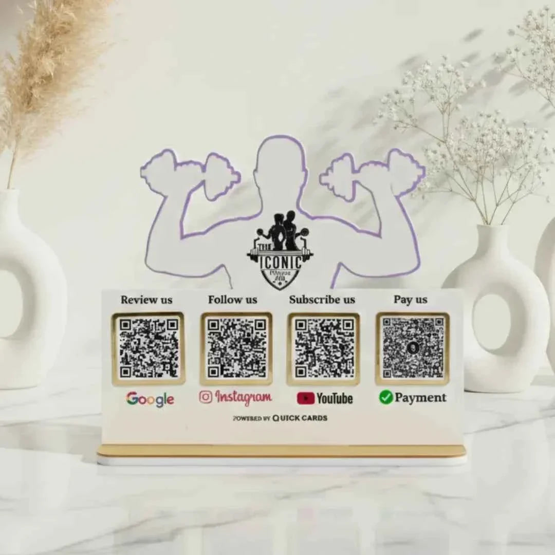 4 QR Standee Gym Special