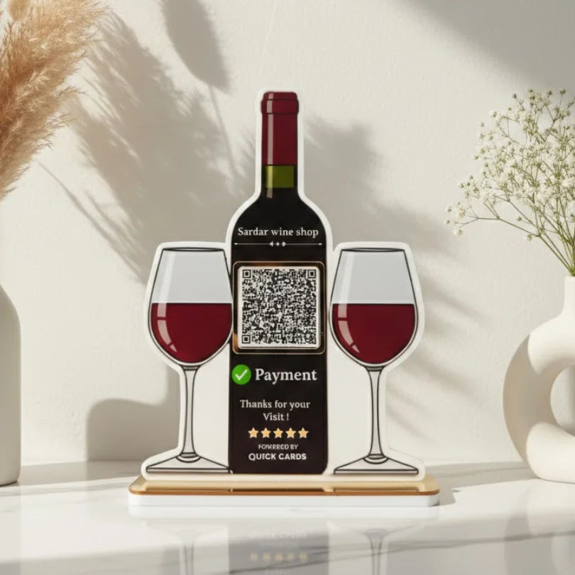 Wine Bottle Shape Standee
