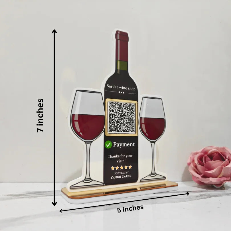Wine Bottle Shape Standee
