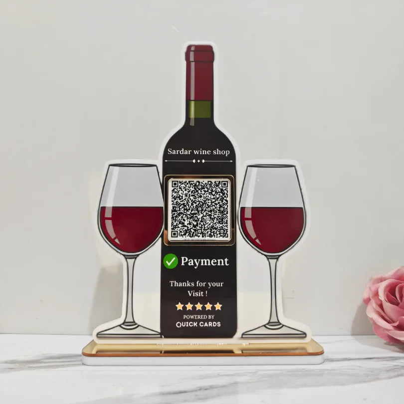Wine Bottle Shape Standee
