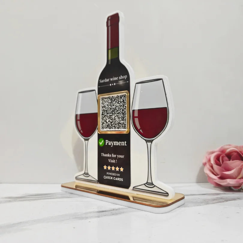 Wine Bottle Shape Standee