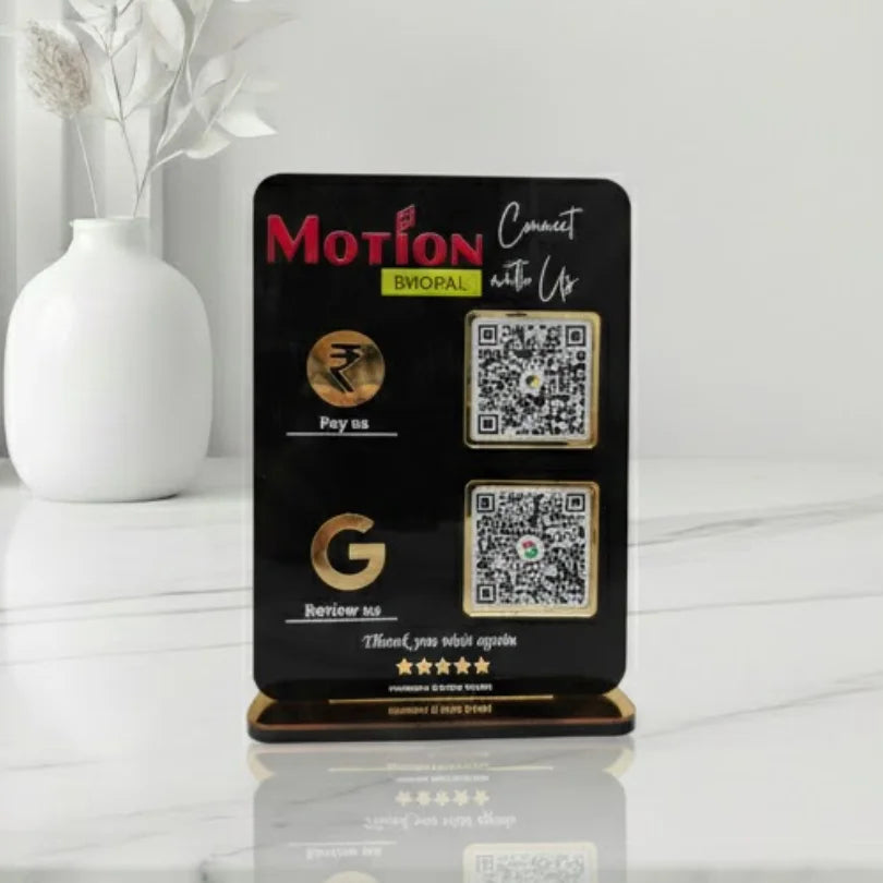Acrylic QR Code Standee
