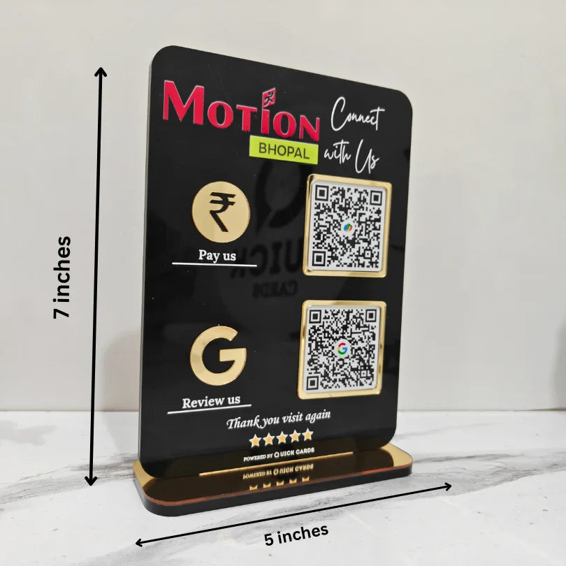 Acrylic QR Code Standee