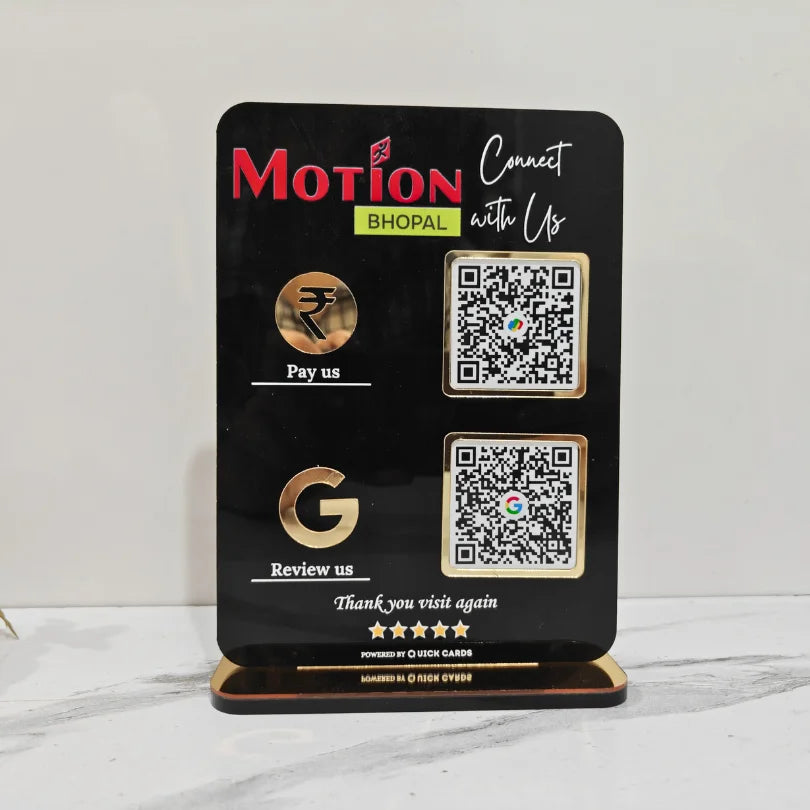 Acrylic QR Code Standee