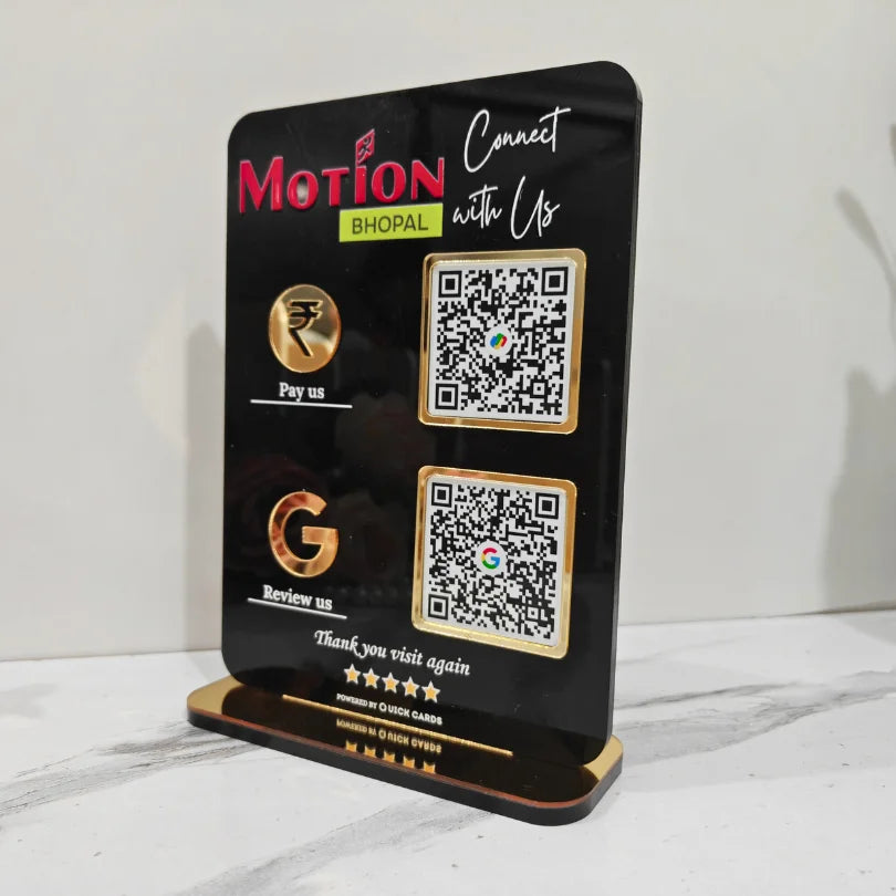 Acrylic QR Code Standee